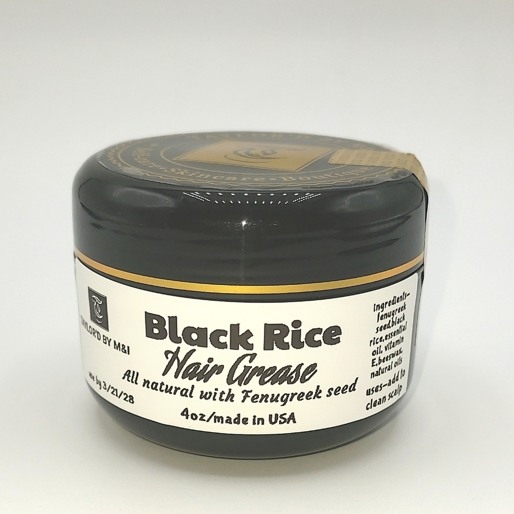 BLACK RICE hair Growth Grease With Fenugreek Seed Extra Strength